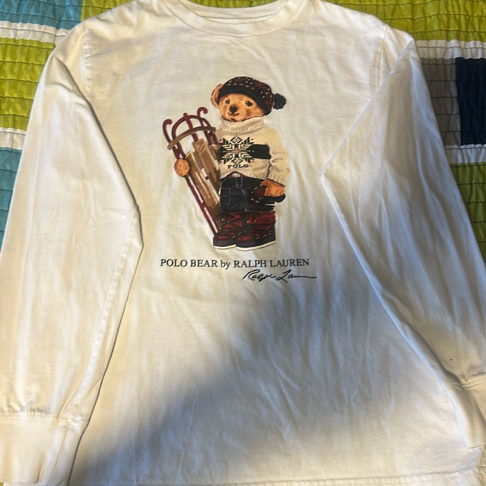 Polo bear long sleeve t-shirt